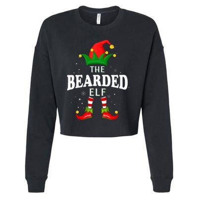 Xmas Bearded Elf Family Matching Christmas Pajama Cropped Pullover Crew