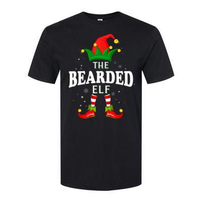 Xmas Bearded Elf Family Matching Christmas Pajama Softstyle CVC T-Shirt