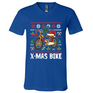 Xmas Bike For Xmas Cute Gift V-Neck T-Shirt