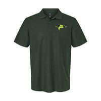 Xmas Big Face Green Color Saying Ew People Christmas  Softstyle Adult Sport Polo