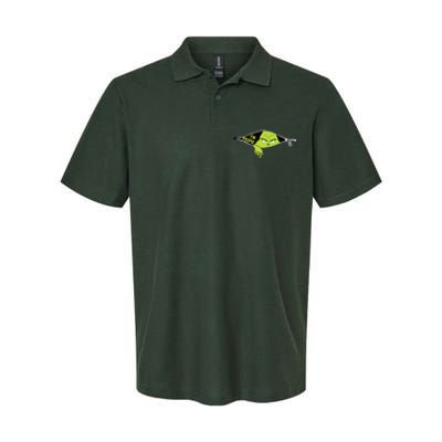 Xmas Big Face Green Color Saying Ew People Christmas  Softstyle Adult Sport Polo