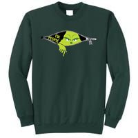 Xmas Big Face Green Color Saying Ew People Christmas  Tall Sweatshirt