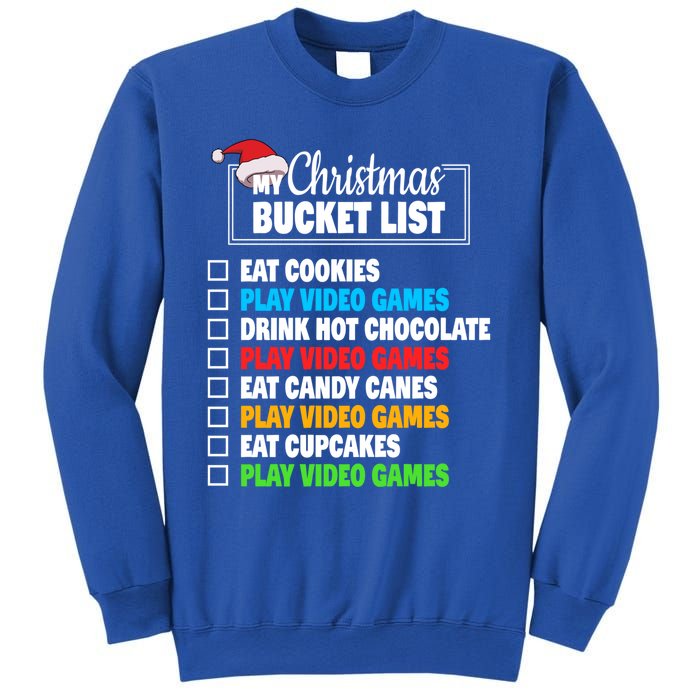 Xmas Bucket List Cool Gamer Video Games Christmas Gift Sweatshirt