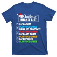 Xmas Bucket List Cool Gamer Video Games Christmas Gift T-Shirt