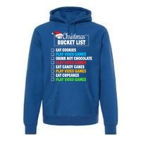 Xmas Bucket List Cool Gamer Video Games Christmas Gift Premium Hoodie