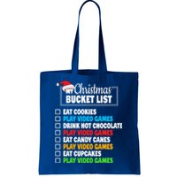 Xmas Bucket List Cool Gamer Video Games Christmas Gift Tote Bag