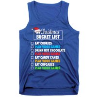 Xmas Bucket List Cool Gamer Video Games Christmas Gift Tank Top