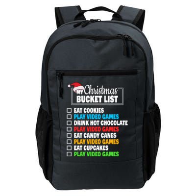 Xmas Bucket List Cool Gamer Video Games Christmas Gift Daily Commute Backpack