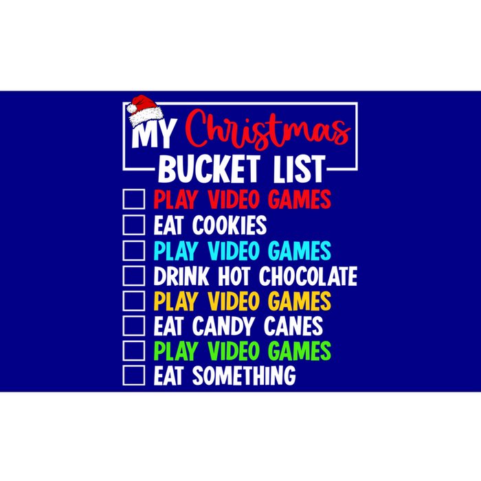 Xmas Bucket List Video Game Gamer Christmas Gift Bumper Sticker