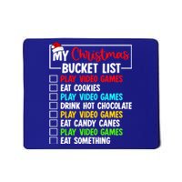 Xmas Bucket List Video Game Gamer Christmas Gift Mousepad