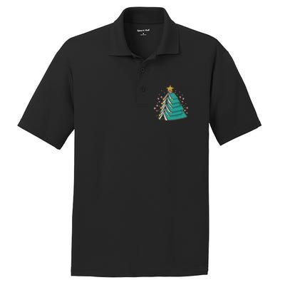 Xmas Book Nerd Library Lover Bookworm Book Christmas Tree Funny Gift PosiCharge RacerMesh Polo