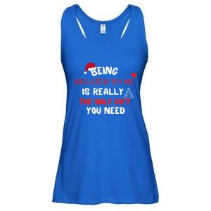 Xmas Being Related To Me Is Really The Only Gift You Need Gift Ladies Essential Flowy Tank