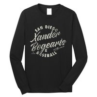 Xander Bogaerts San Diego Baseball Vintage Cursive Long Sleeve Shirt