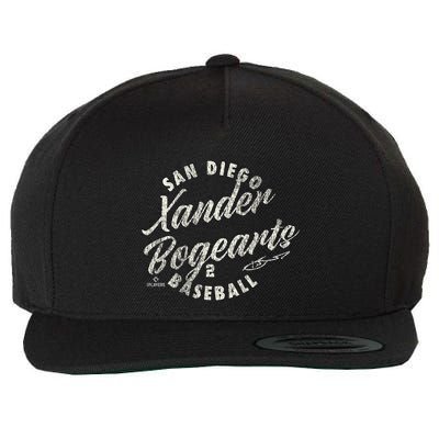 Xander Bogaerts San Diego Baseball Vintage Cursive Wool Snapback Cap