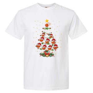 Xmas Basketball Sports Lover Basketball Christmas Tree Gift Garment-Dyed Heavyweight T-Shirt