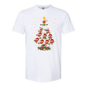 Xmas Basketball Sports Lover Basketball Christmas Tree Gift Softstyle CVC T-Shirt