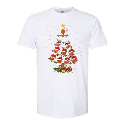 Xmas Basketball Sports Lover Basketball Christmas Tree Gift Softstyle® CVC T-Shirt