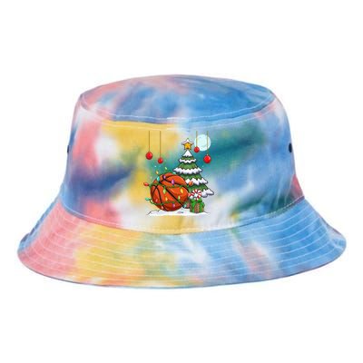 Xmas Basketball Sports Tree Lights Winter Happy Christmas Meaningful Gift Tie Dye Newport Bucket Hat