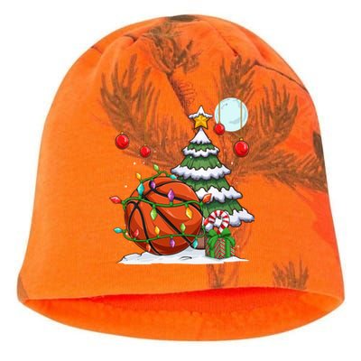 Xmas Basketball Sports Tree Lights Winter Happy Christmas Meaningful Gift Kati - Camo Knit Beanie