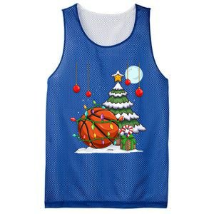 Xmas Basketball Sports Tree Lights Winter Happy Christmas Meaningful Gift Mesh Reversible Basketball Jersey Tank