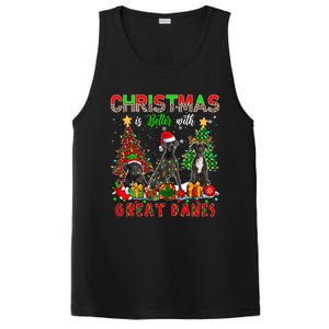 Xmas Better With Great Danes Santa Reindeer Elf Great Danes Gift PosiCharge Competitor Tank