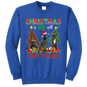 Xmas Better With Great Danes Santa Reindeer Elf Great Danes Gift Sweatshirt