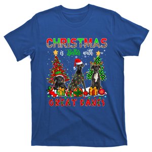 Xmas Better With Great Danes Santa Reindeer Elf Great Danes Gift T-Shirt