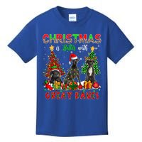 Xmas Better With Great Danes Santa Reindeer Elf Great Danes Gift Kids T-Shirt