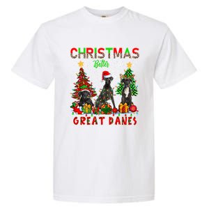 Xmas Better With Great Danes Santa Reindeer Elf Great Danes Gift Garment-Dyed Heavyweight T-Shirt