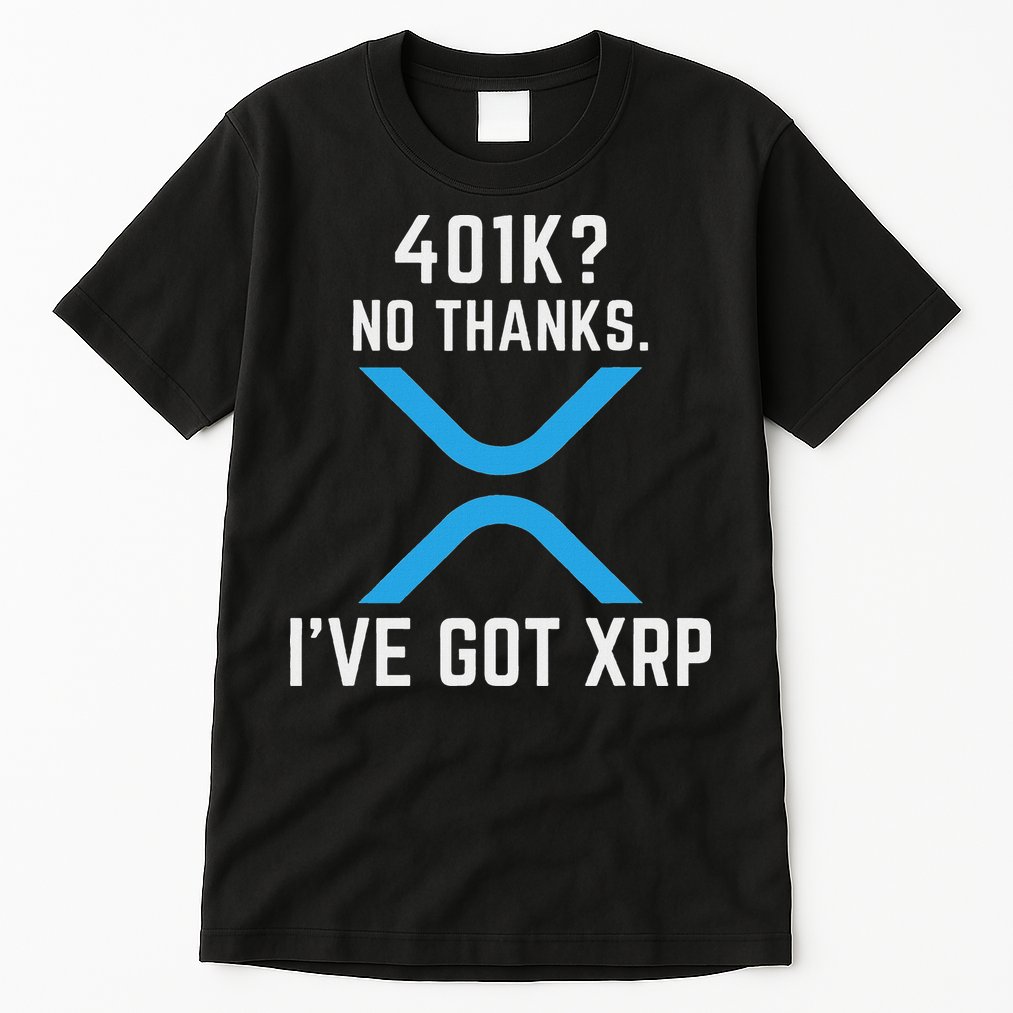 Xrp Cryptocurrency 401k Tall T-Shirt