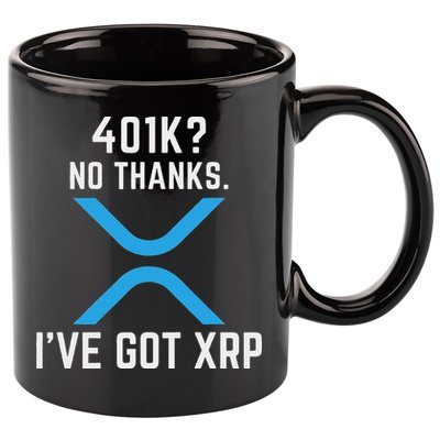 Xrp Cryptocurrency 401k 11oz C Handle Ceramic Mug