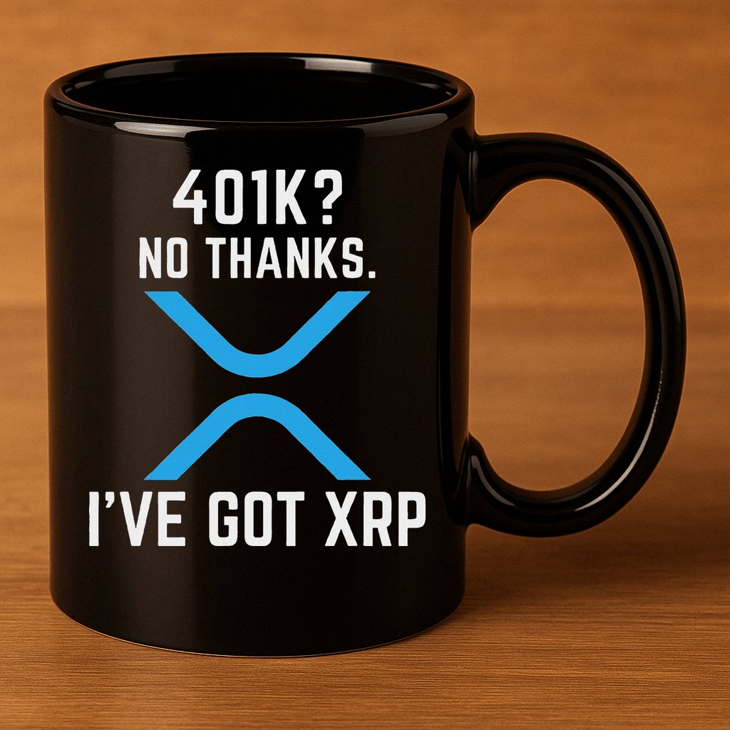 Xrp Cryptocurrency 401k 11oz C Handle Ceramic Mug