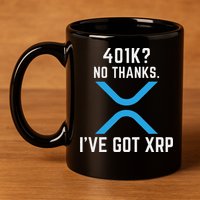 Xrp Cryptocurrency 401k 11oz C Handle Ceramic Mug