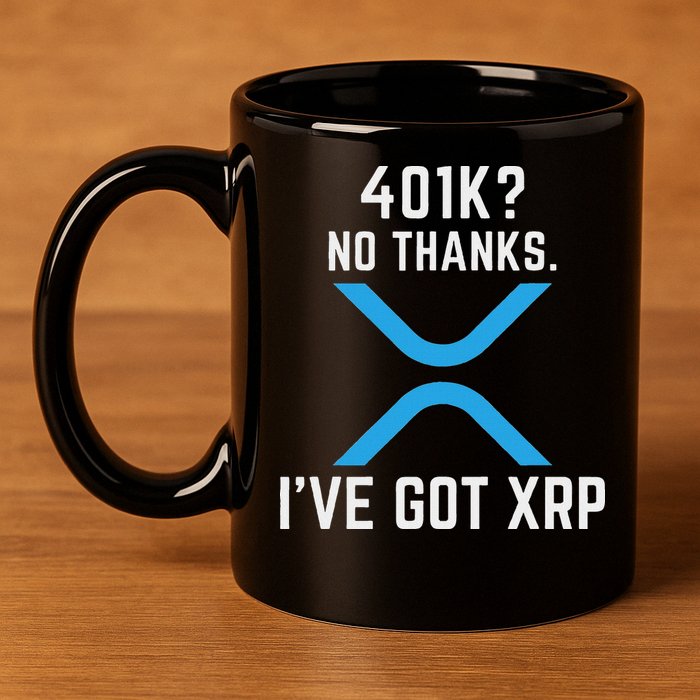 Xrp Cryptocurrency 401k 11oz C Handle Ceramic Mug