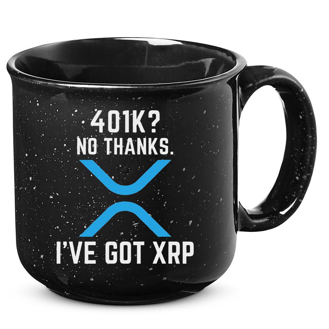 Xrp Cryptocurrency 401k 15oz Campfire Ceramic Mug