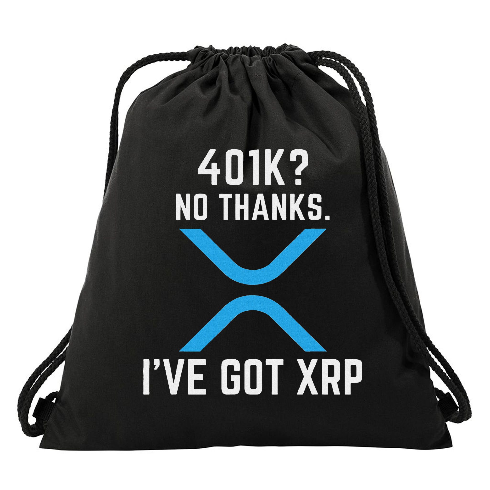 Xrp Cryptocurrency 401k Drawstring Bag