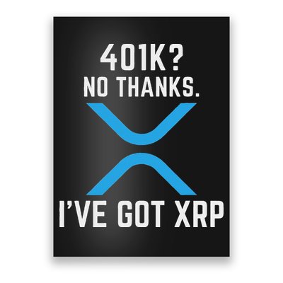 Xrp Cryptocurrency 401k Poster
