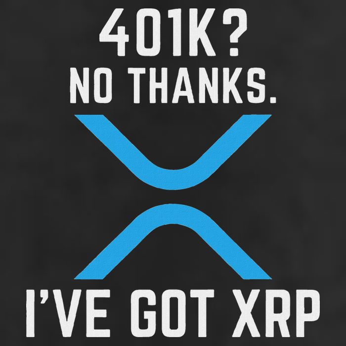Xrp Cryptocurrency 401k 25L Jumbo Tote