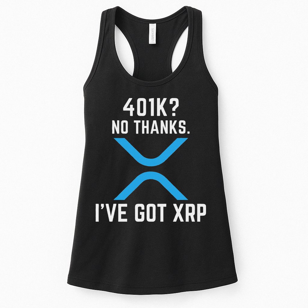 Xrp Cryptocurrency 401k Womens Tank Top