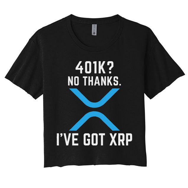 Xrp Cryptocurrency 401k Crop Top