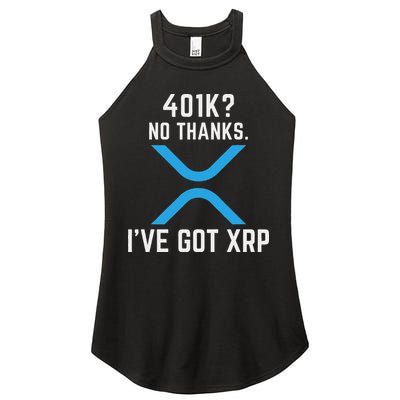 Xrp Cryptocurrency 401k Women's Perfect Tri Rocker Tank