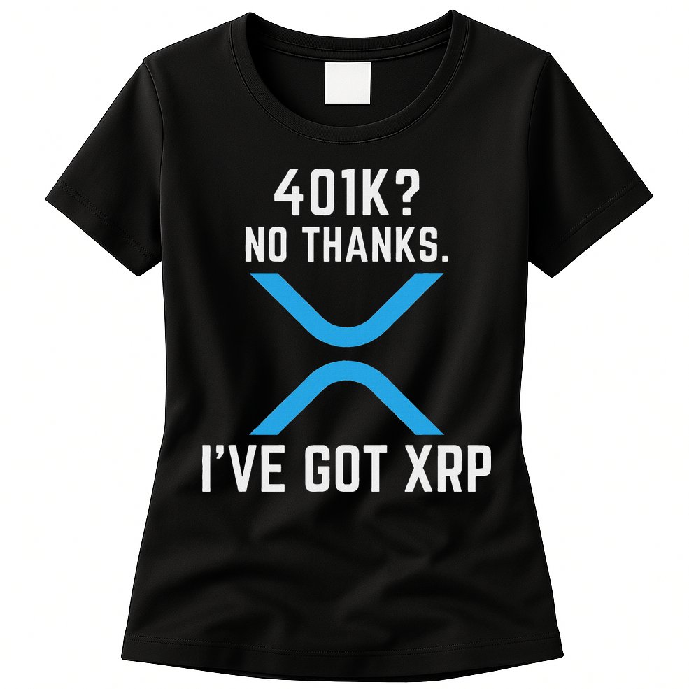 Xrp Cryptocurrency 401k Womens T-Shirt
