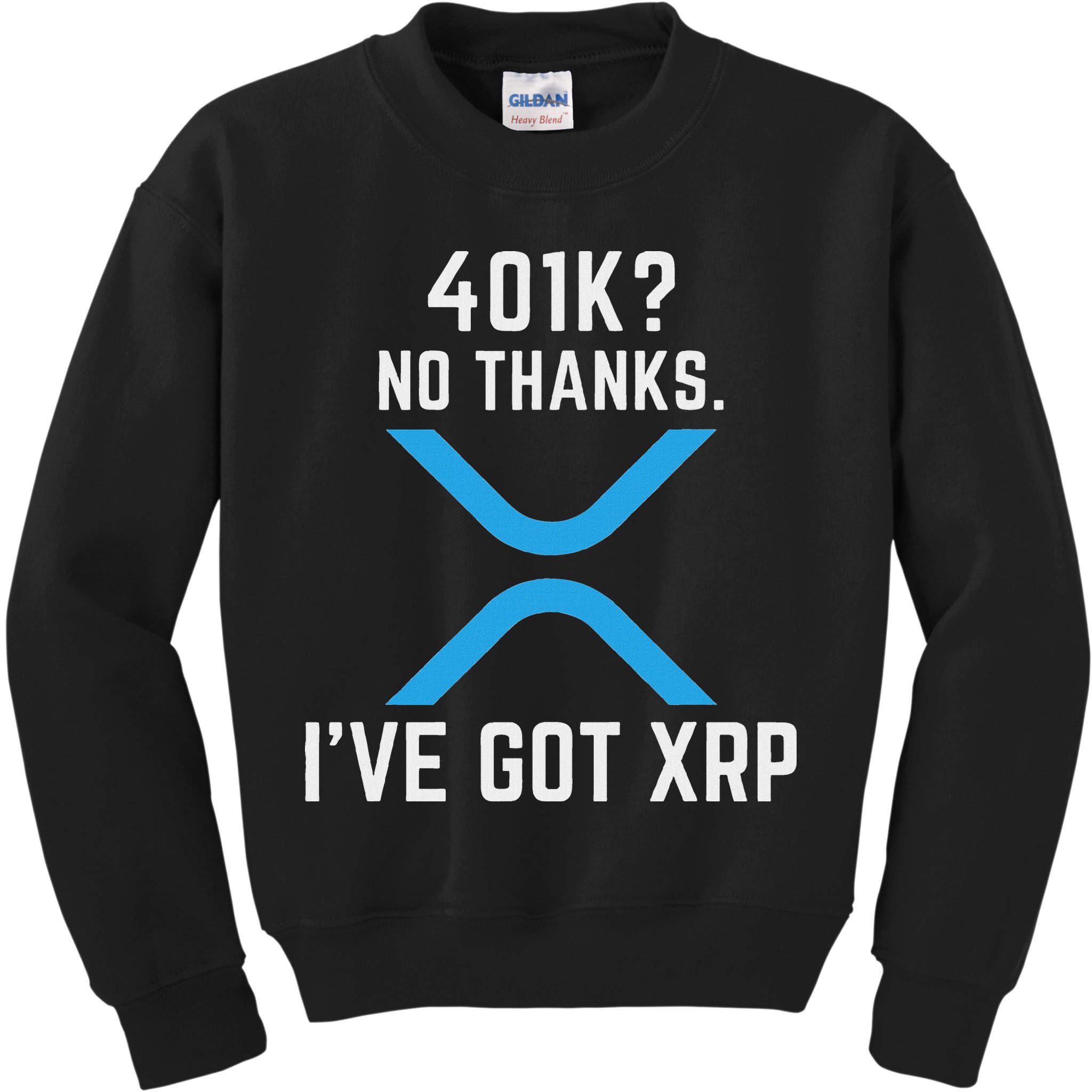 Xrp Cryptocurrency 401k Kids Sweatshirt