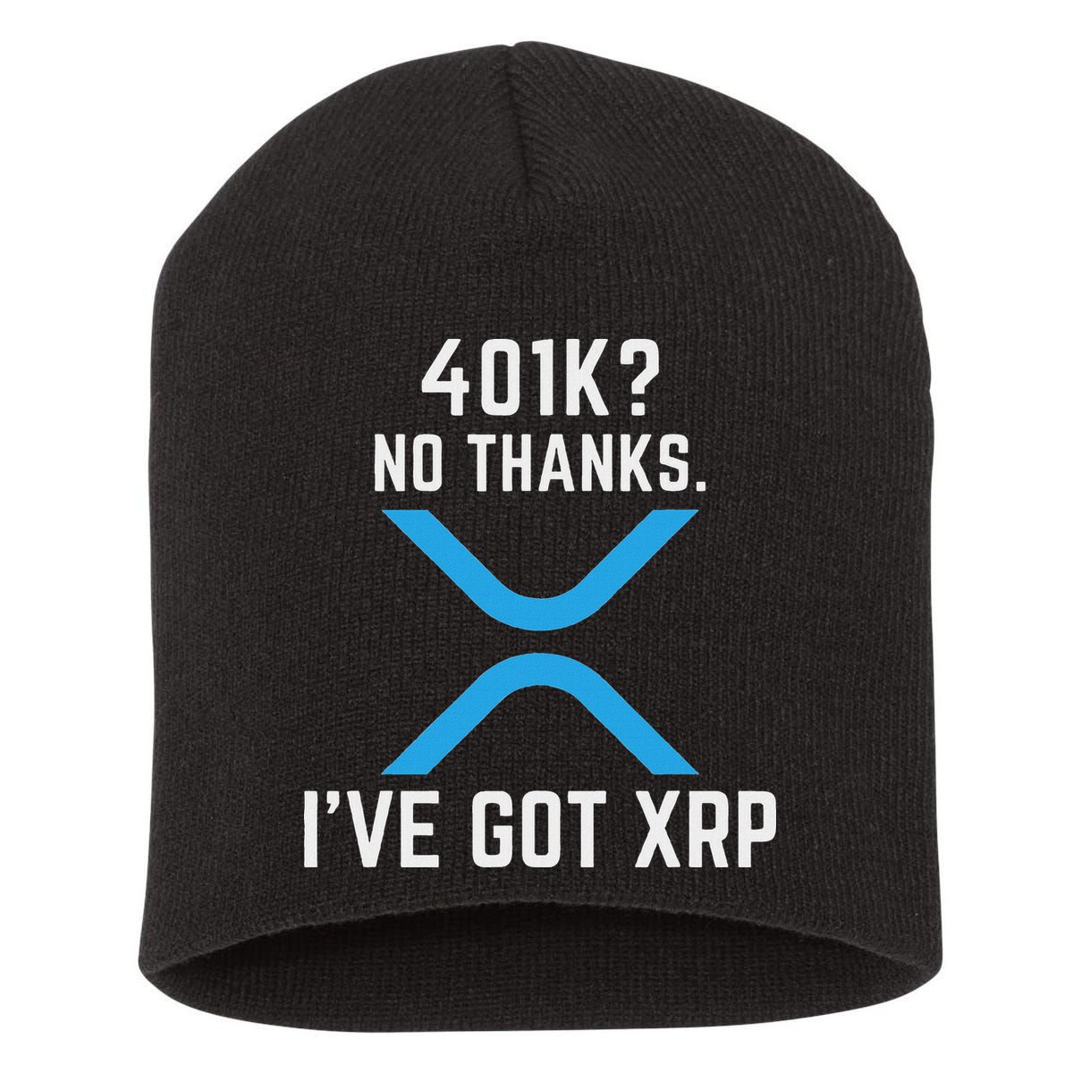 Xrp Cryptocurrency 401k Short Acrylic Beanie