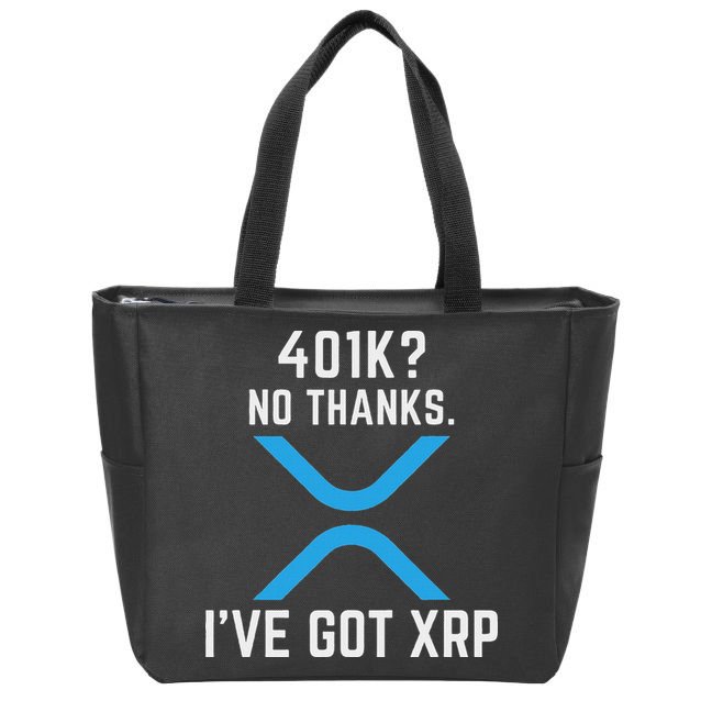 Xrp Cryptocurrency 401k Zip Tote Bag