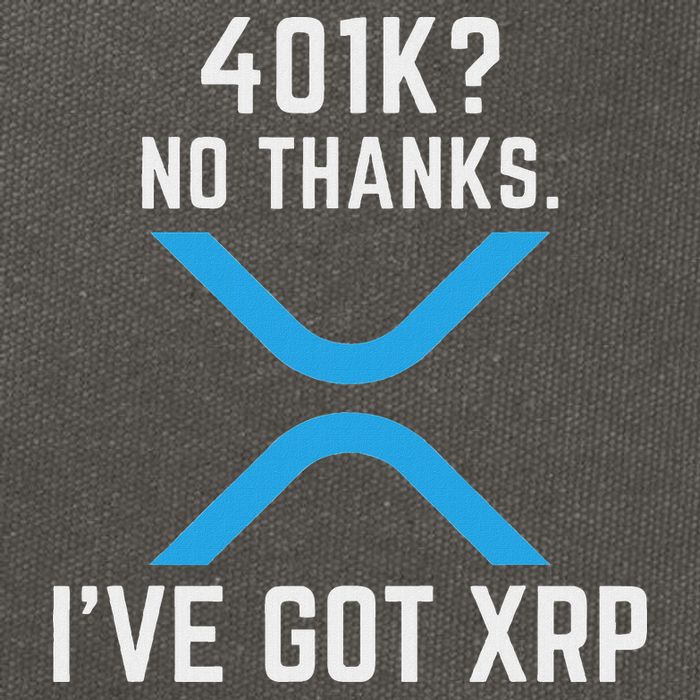 Xrp Cryptocurrency 401k Cotton Canvas Backpack