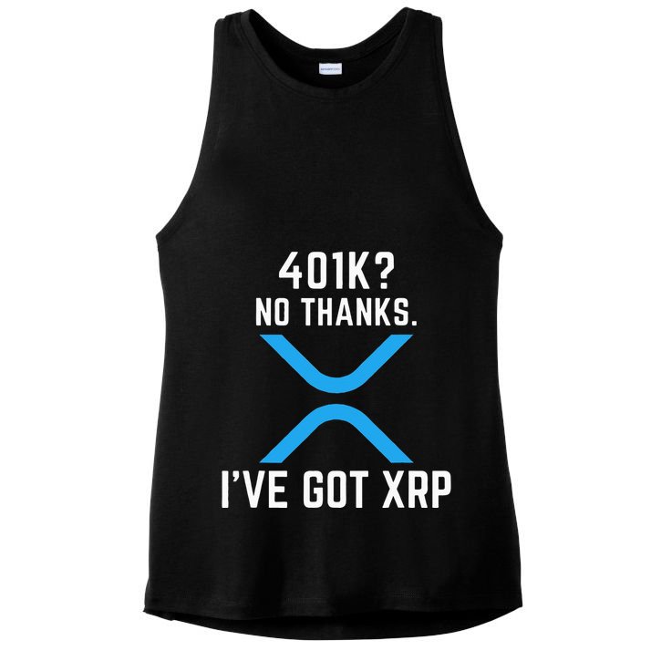 XRP Cryptocurrency 401K Ladies PosiCharge Tri-Blend Wicking Tank