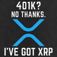 XRP Cryptocurrency 401K Cool Comfort Performance Bucket Hat