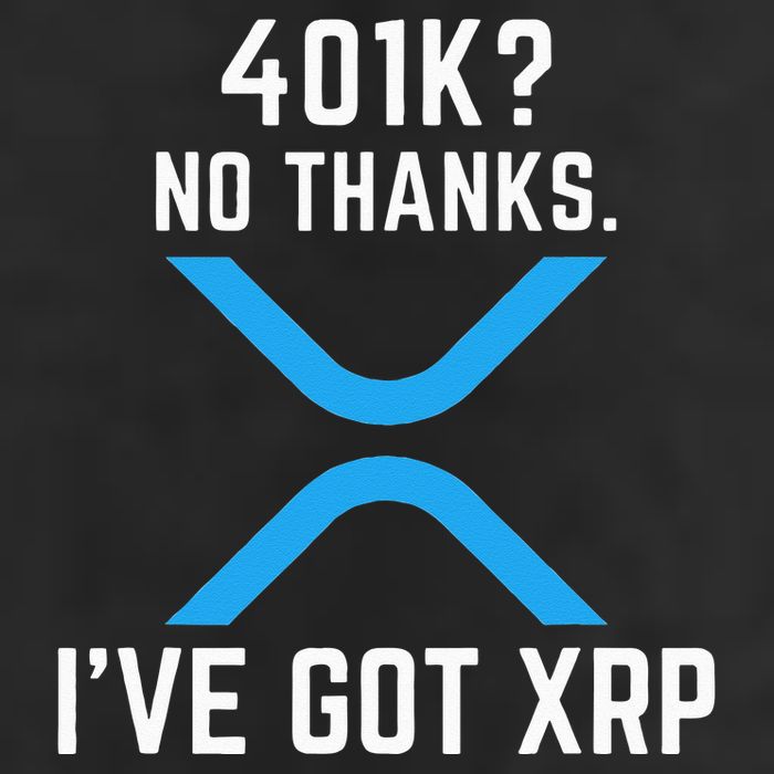 XRP Cryptocurrency 401K Cool Comfort Performance Bucket Hat