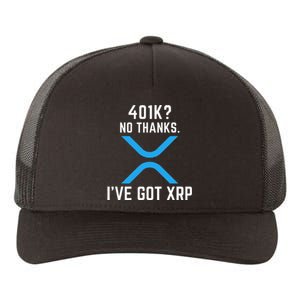 XRP Cryptocurrency 401K Yupoong Adult 5-Panel Trucker Hat